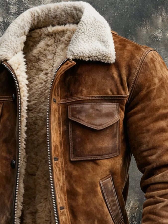 LAURENT MONACO | VESTE DOUBLÉE SHERPA POUR HOMME