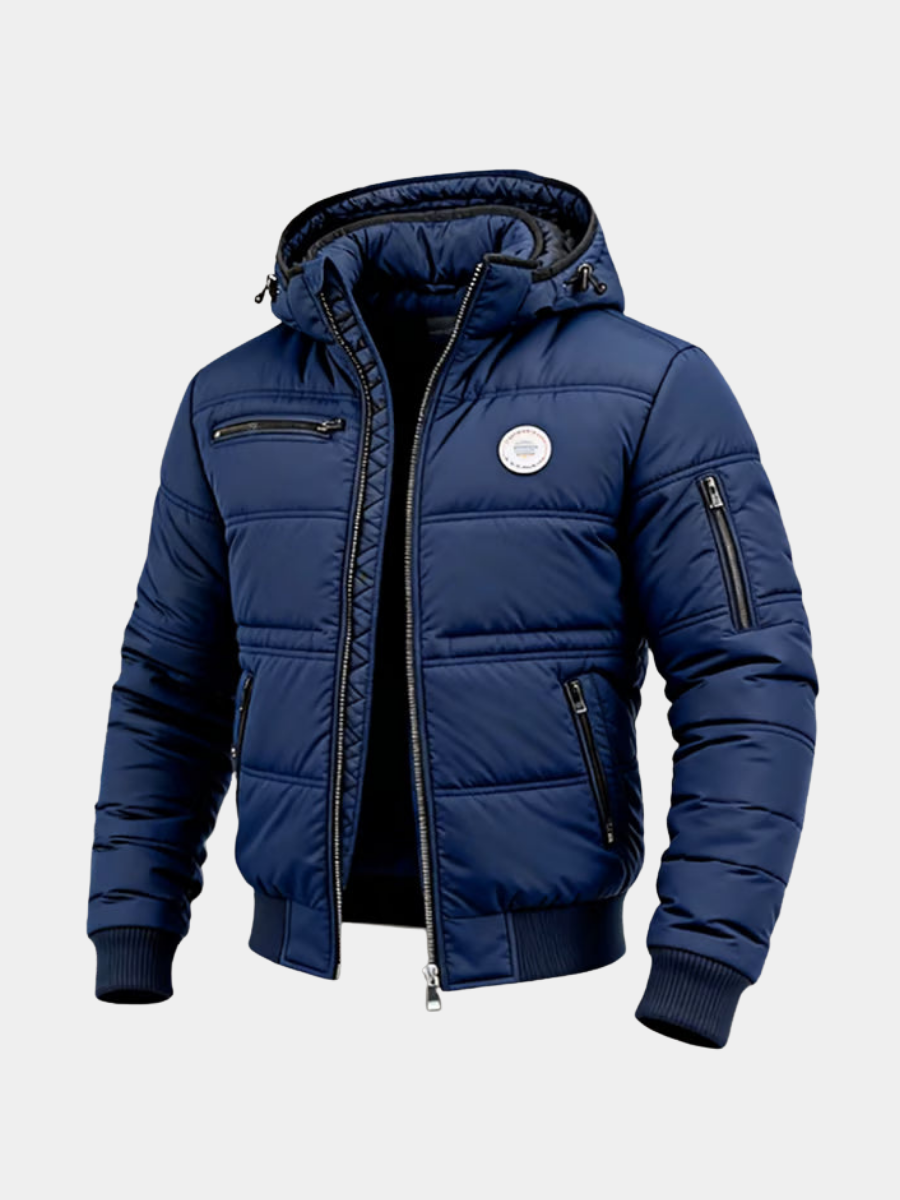 LAURENT MONACO | VESTE D'HIVER À CAPUCHE CLASSIQUE POUR HOMME