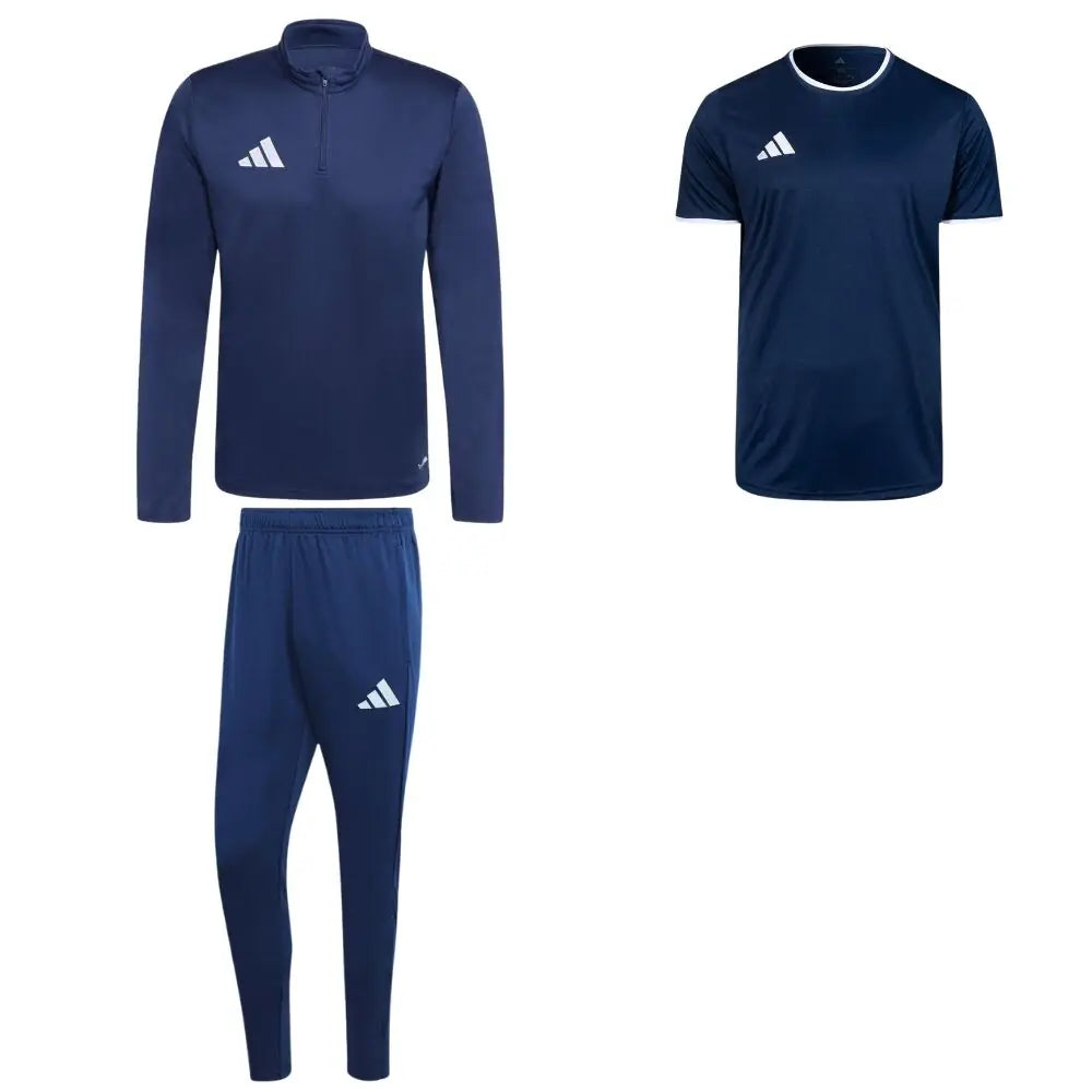 Ensemble adidas Entrada 26 pour Homme. Survêtement 1/4 Zip + Maillot (3 pièces)