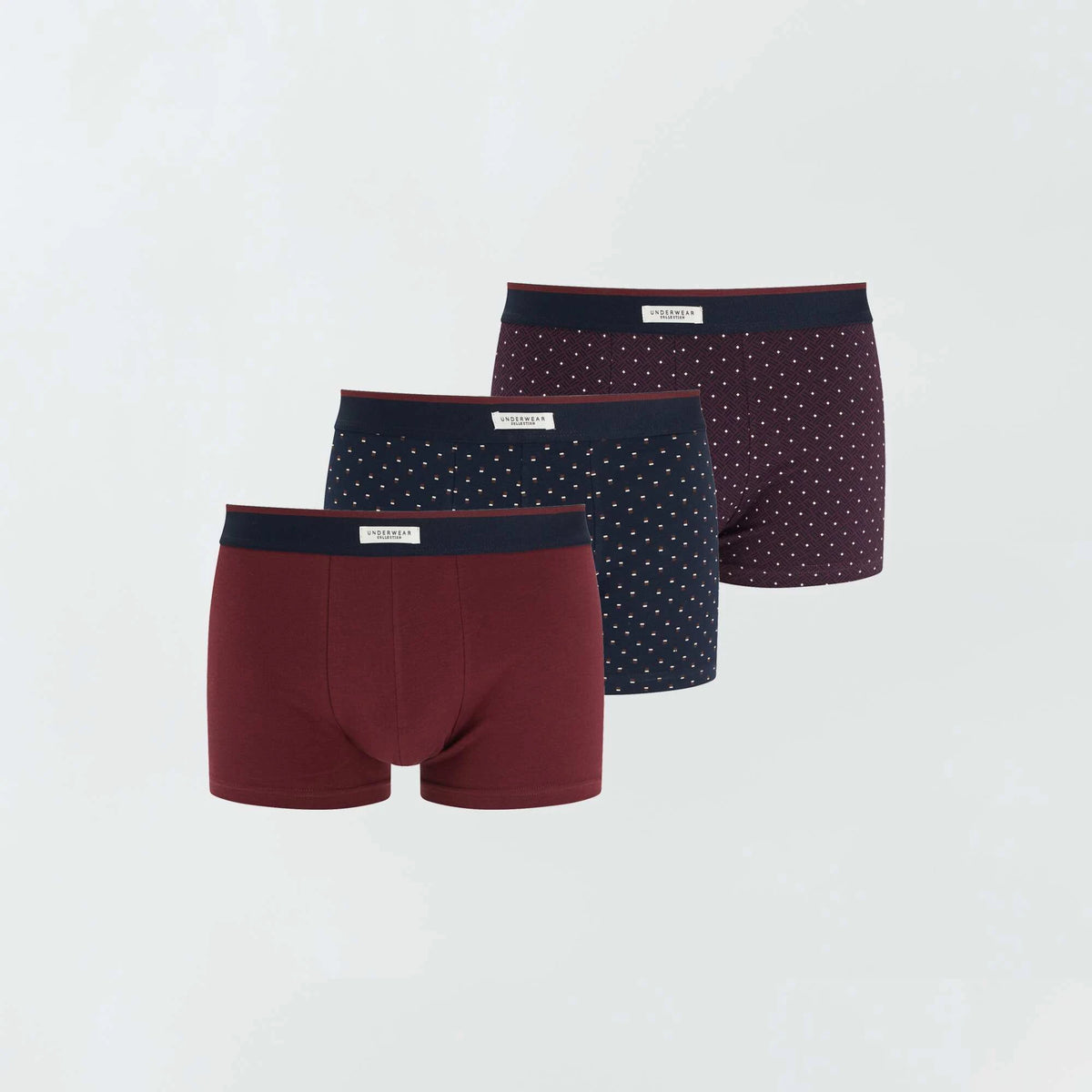Lot 3 boxers stretch