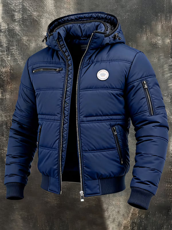 LAURENT MONACO | VESTE D'HIVER À CAPUCHE CLASSIQUE POUR HOMME