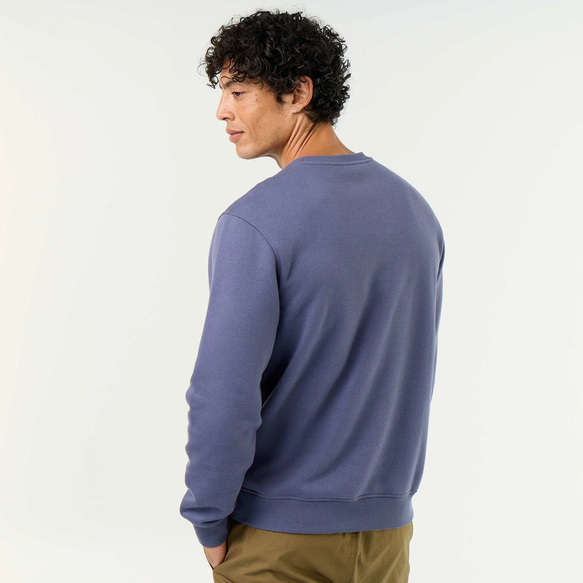 Sweat uni en molleton gratté