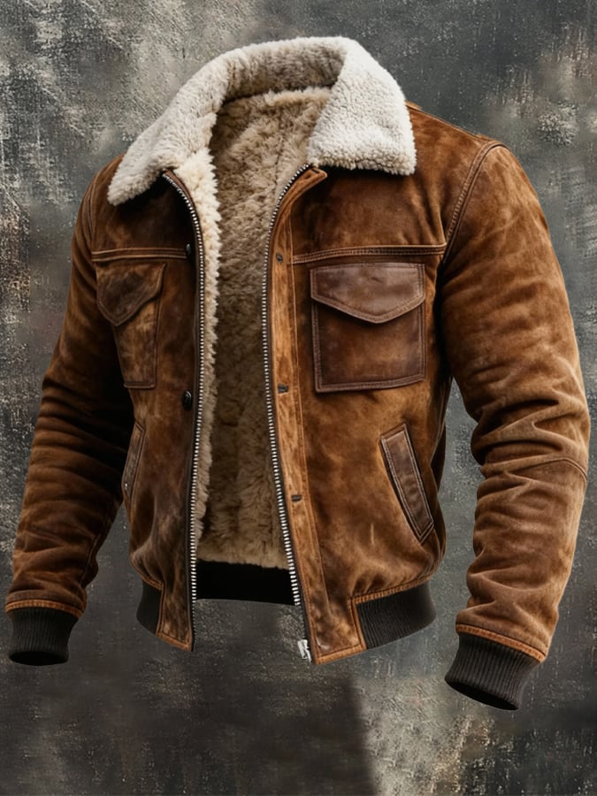 LAURENT MONACO | VESTE DOUBLÉE SHERPA POUR HOMME