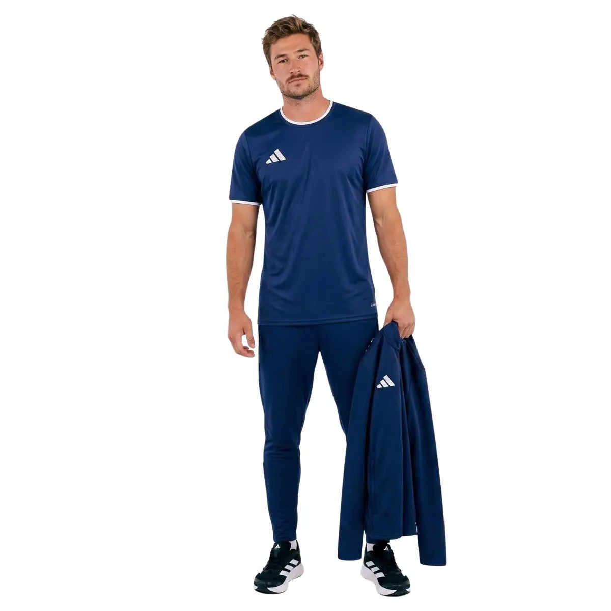 Ensemble adidas Entrada 26 pour Homme. Survêtement 1/4 Zip + Maillot (3 pièces)