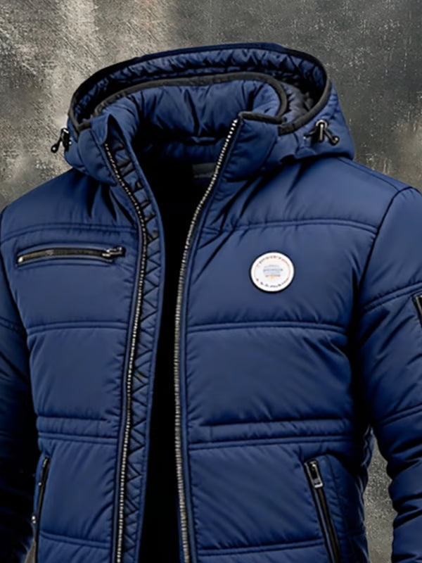 LAURENT MONACO | VESTE D'HIVER À CAPUCHE CLASSIQUE POUR HOMME